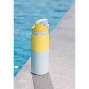 Owala FreeSip 32 oz Stainless Steel Water Bottle Sun & Sea NEW Sealed Exclusive